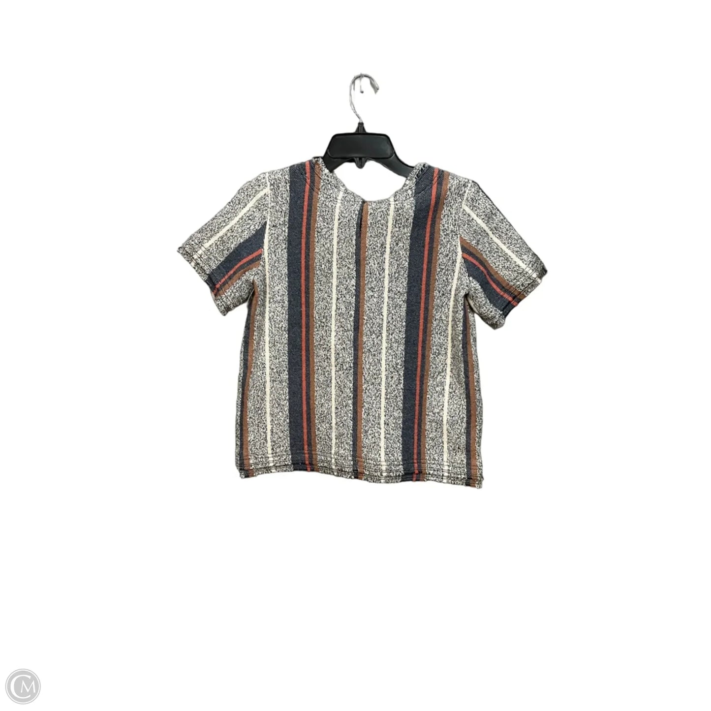 Top Short Sleeve By Ann Taylor In Striped Pattern, Size: Sp