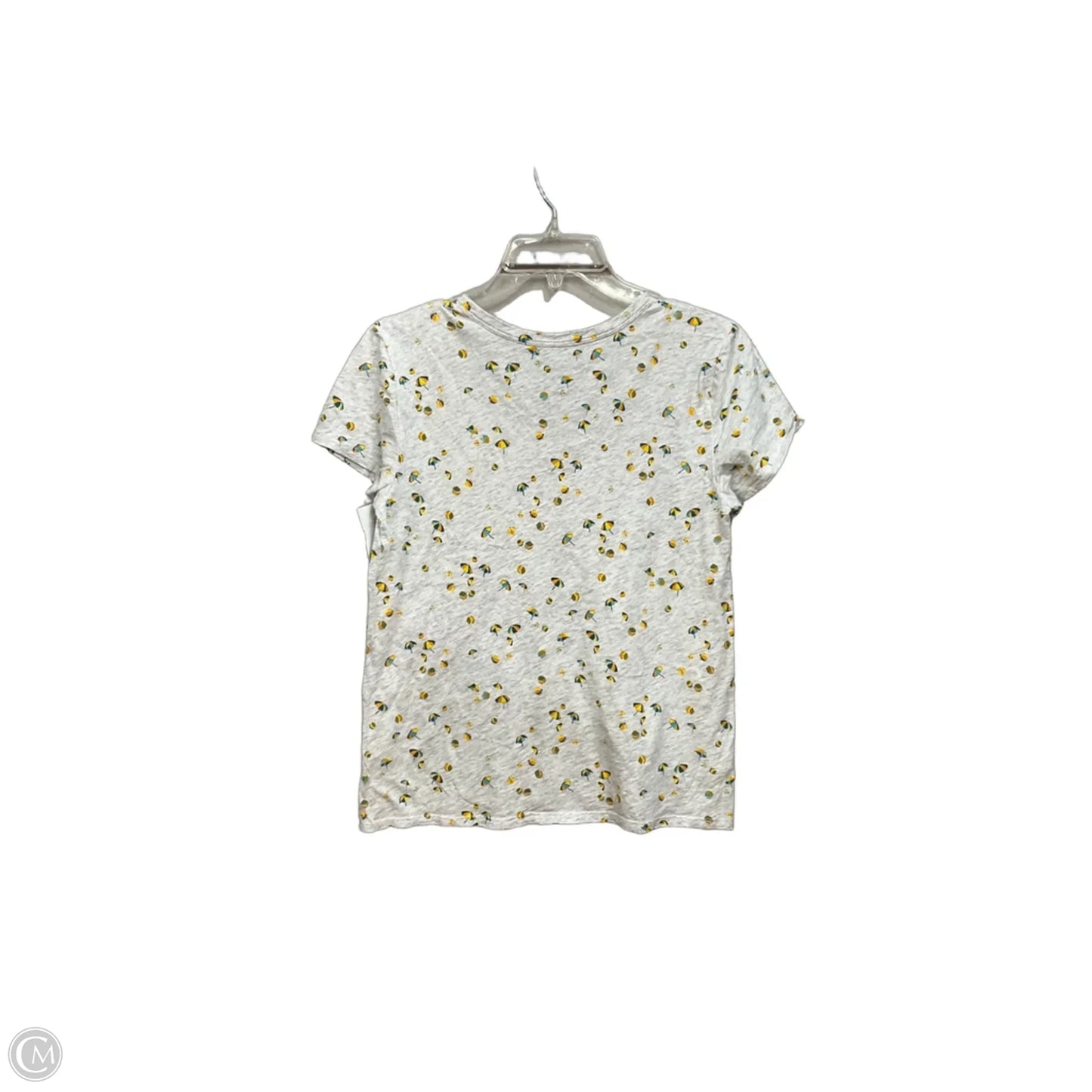 Top Short Sleeve By Loft In Grey, Size: Xs