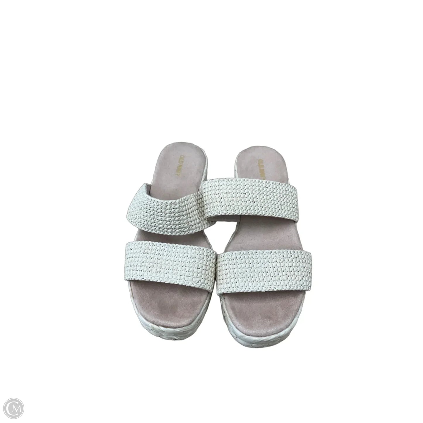 Sandals Heels Platform By Old Navy In Tan, Size: 7