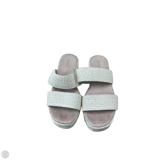 Sandals Heels Platform By Old Navy In Tan, Size: 7