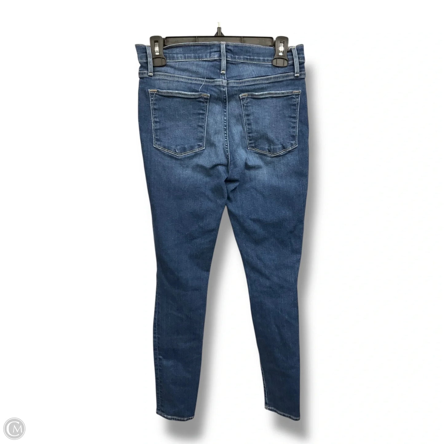 Jeans Skinny By Frame In Blue Denim, Size: 4