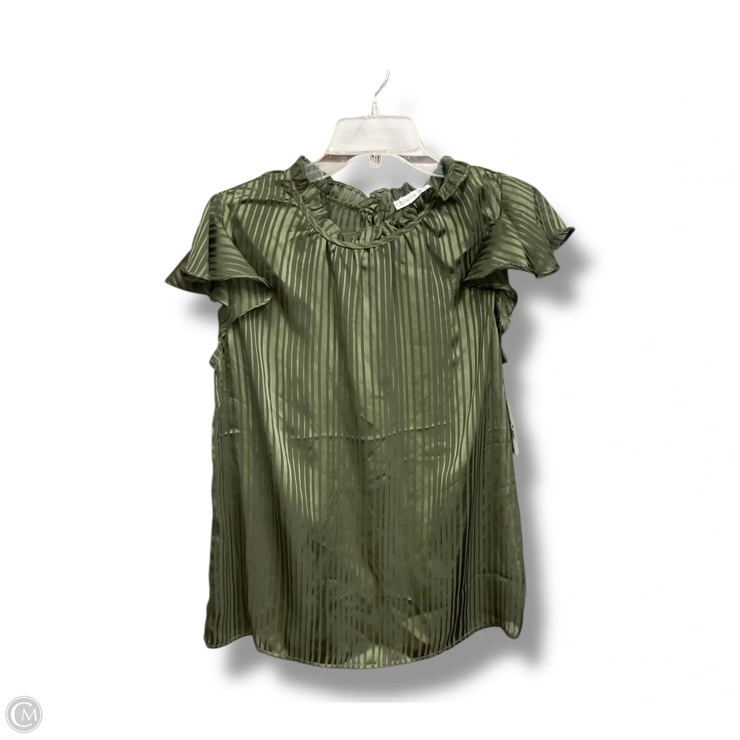 Blouse Sleeveless By Ophelia Roe In Green, Size: S