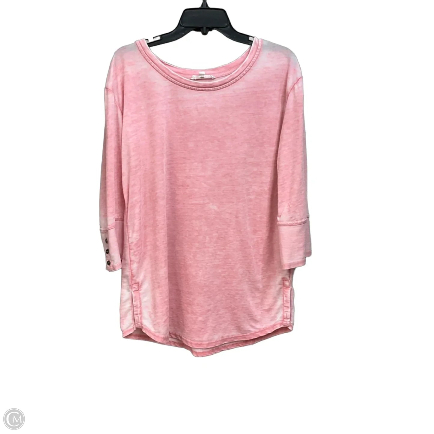 Top Long Sleeve By Jane And Delancey In Pink, Size: L