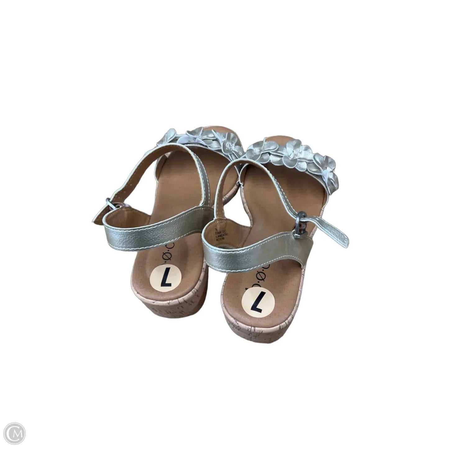 Sandals Heels Wedge By Boc In Tan, Size: 7