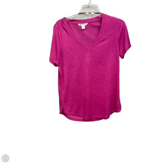 Top Short Sleeve Basic By Athleta In Pink, Size: M