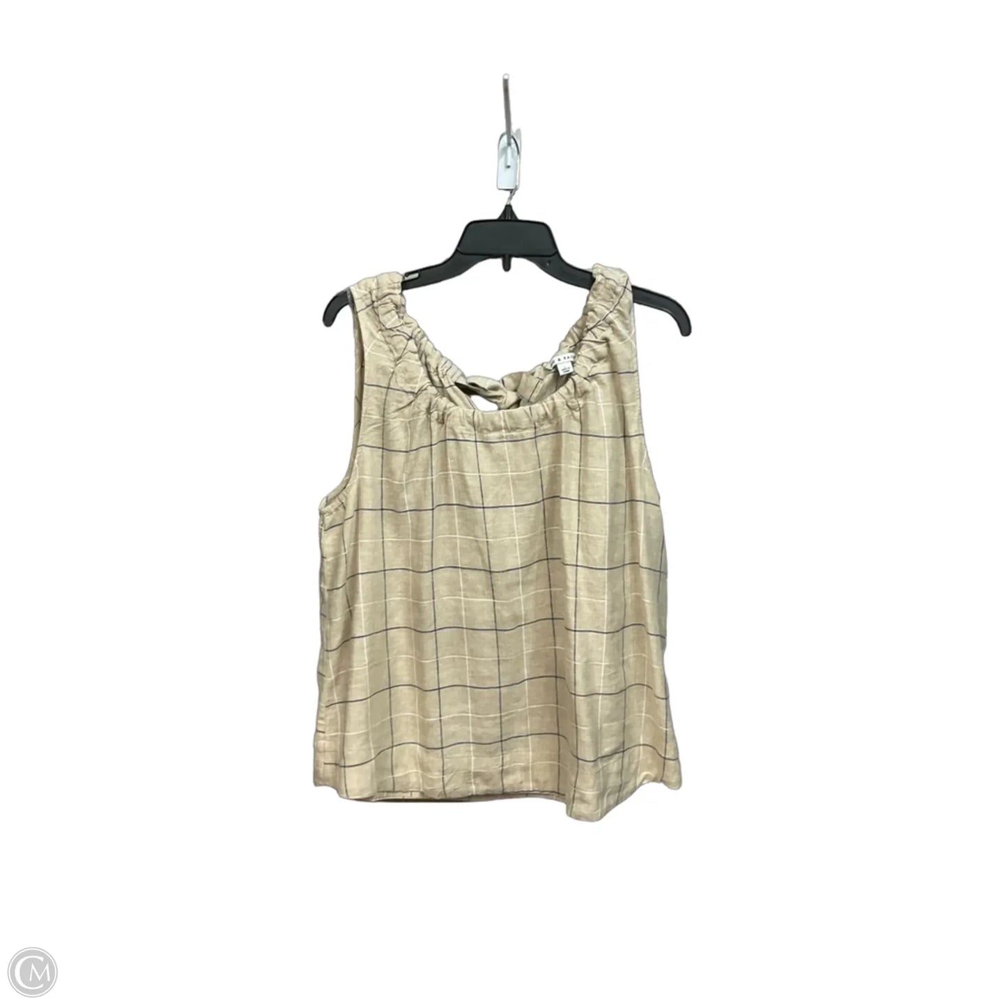 Top Sleeveless By Zac And Rachel In Plaid Pattern, Size: L