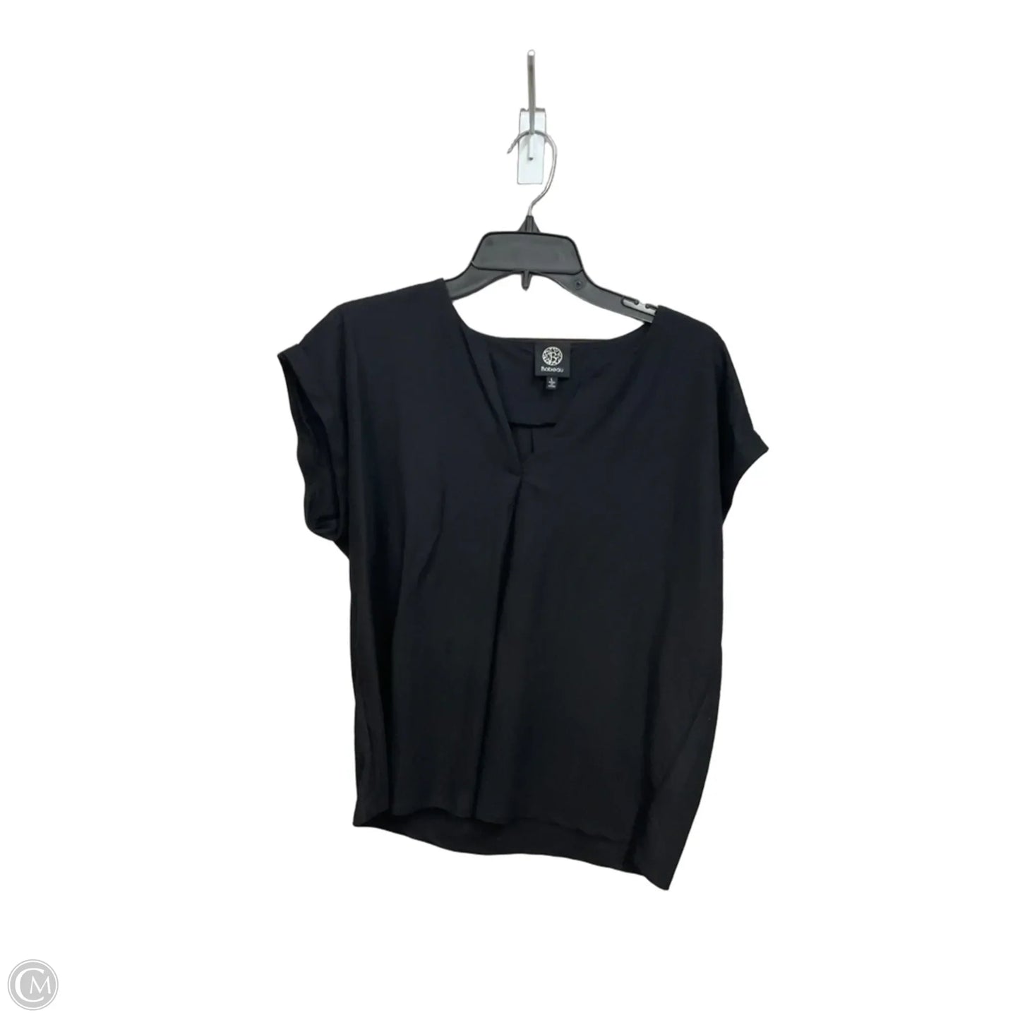 Top Short Sleeve Basic By Bobeau In Black, Size: L