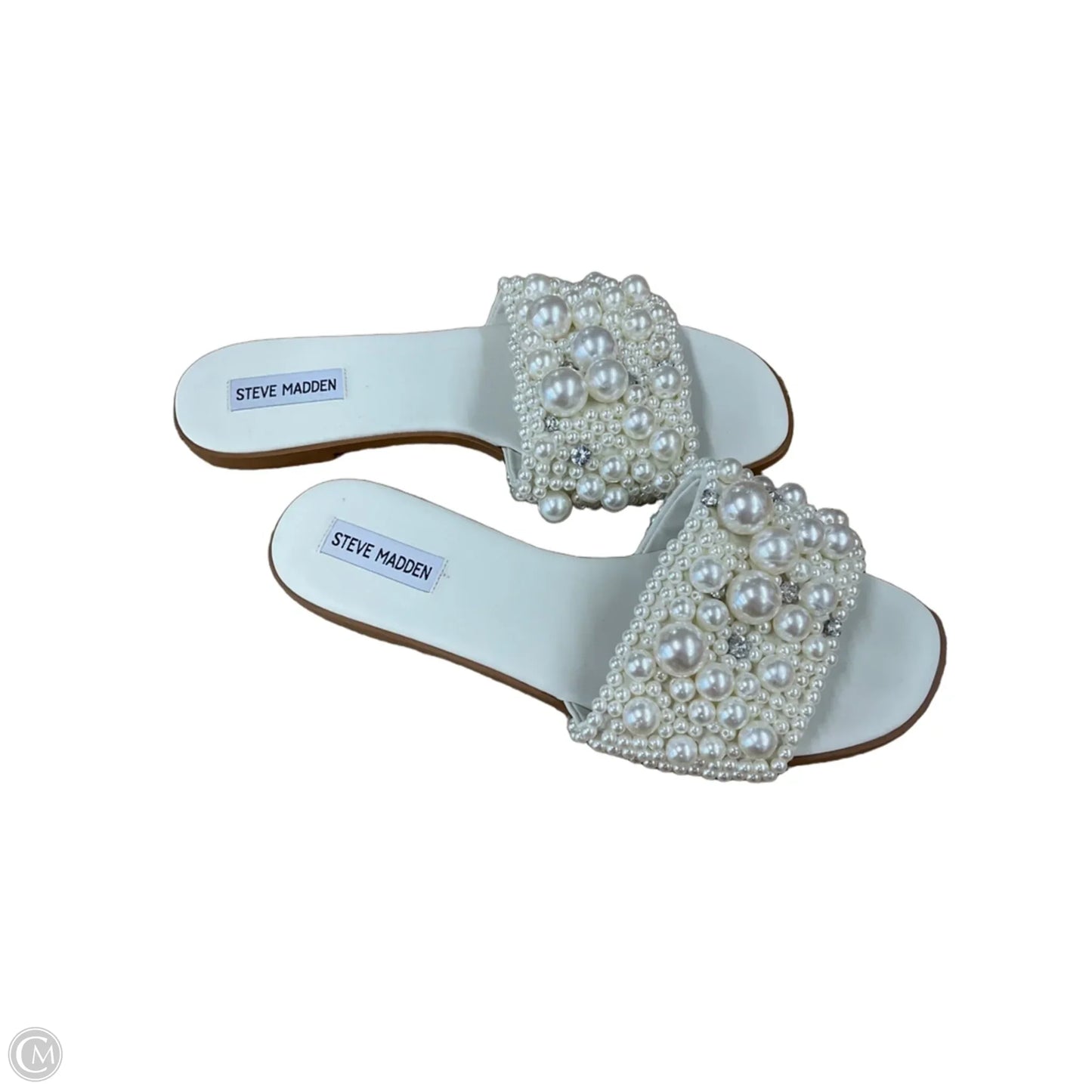 Sandals Flats By Steve Madden In White, Size: 10