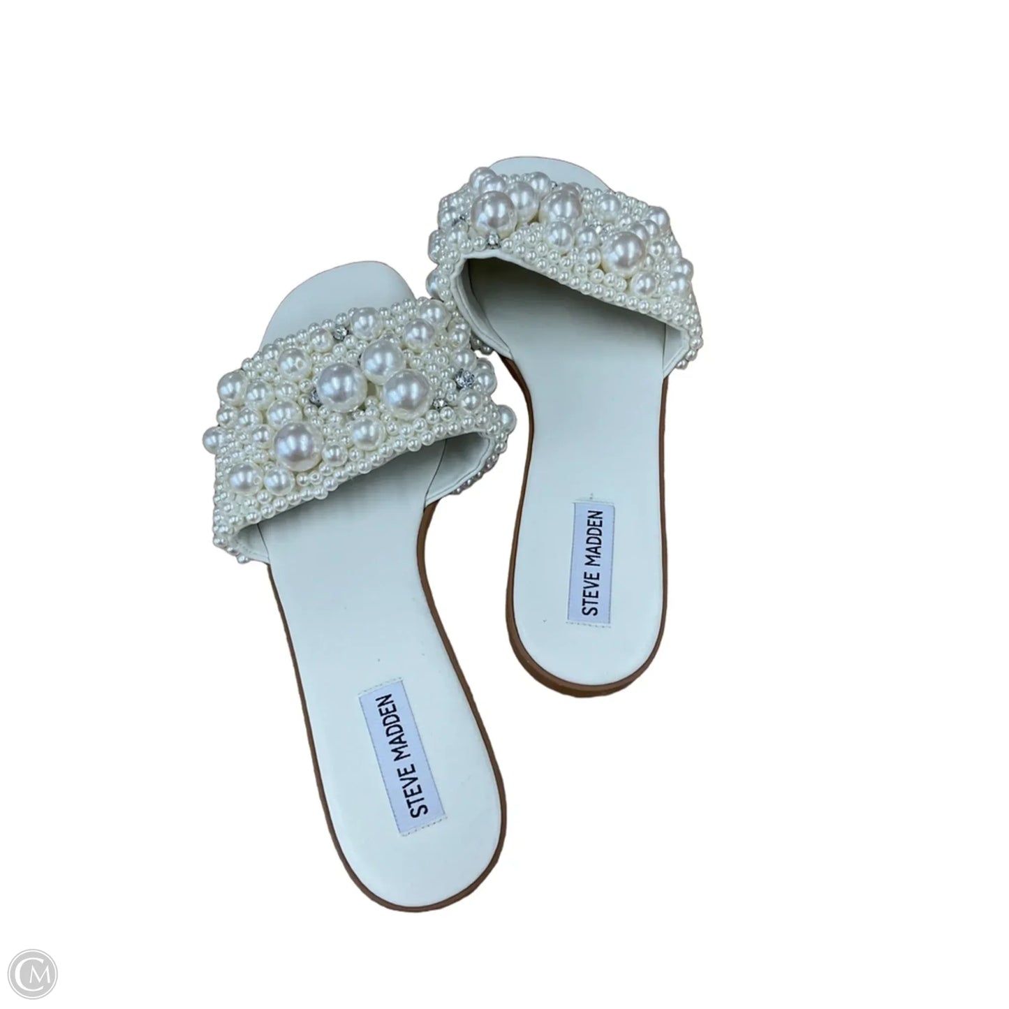 Sandals Flats By Steve Madden In White, Size: 10