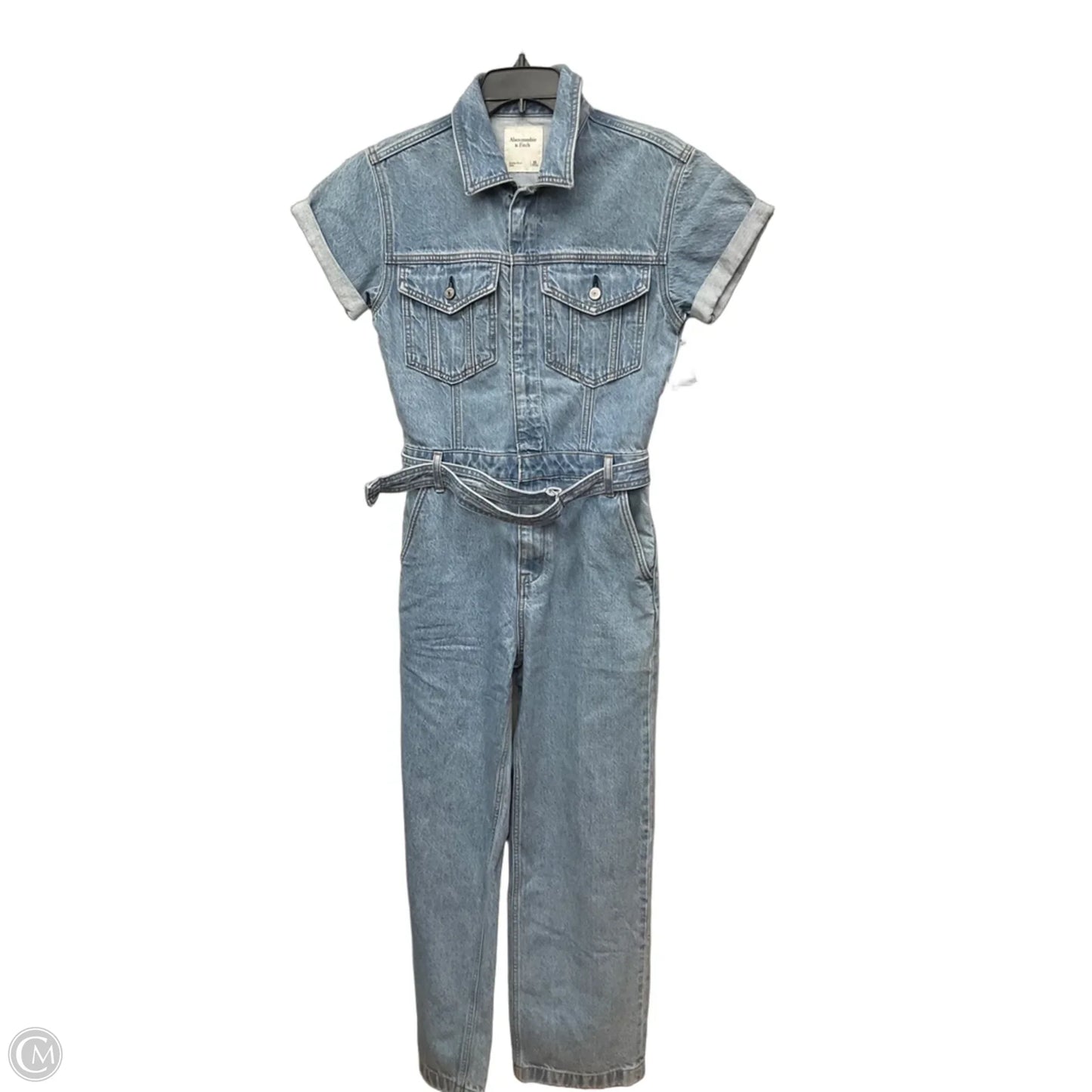 Jumpsuit By Abercrombie And Fitch In Blue Denim, Size: Xs