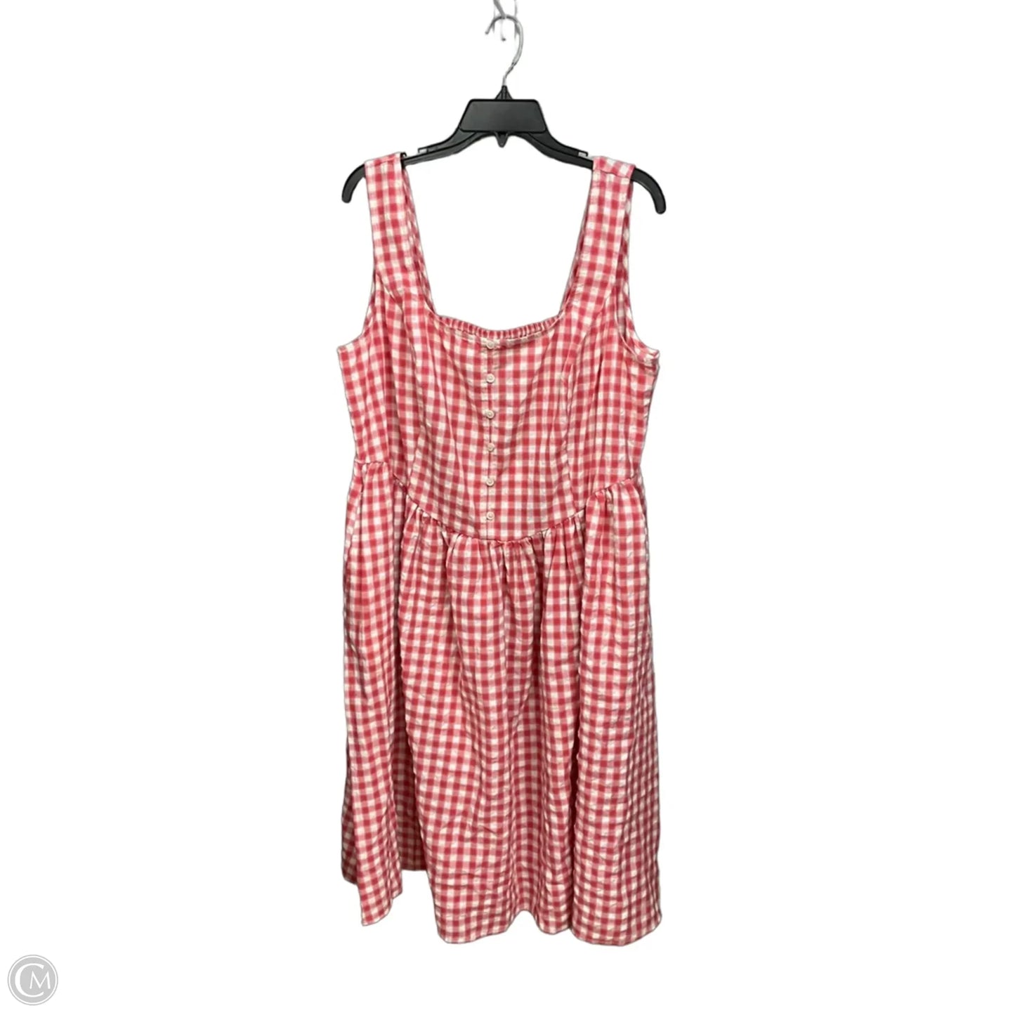 Dress Casual Midi By Ava & Viv In Plaid Pattern, Size: Xxl