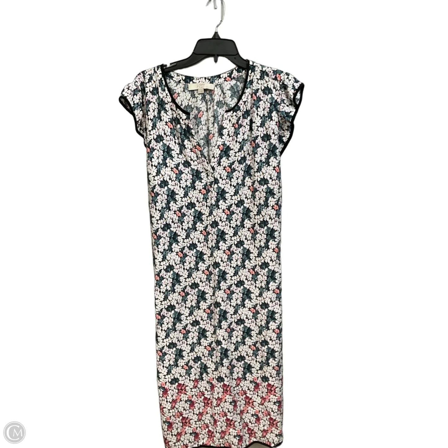 Dress Casual Short By Loft In Floral Print, Size: 18