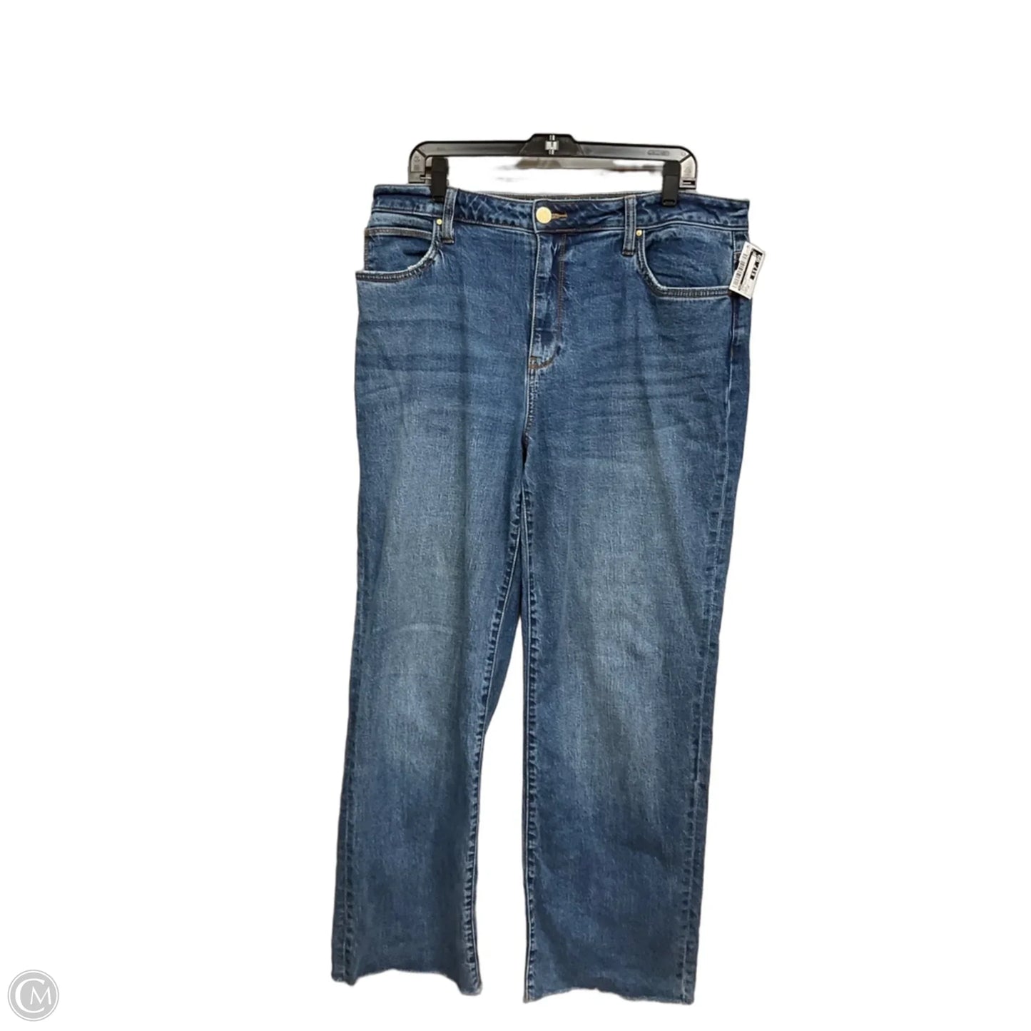 Jeans Straight By Kut In Blue Denim, Size: 12