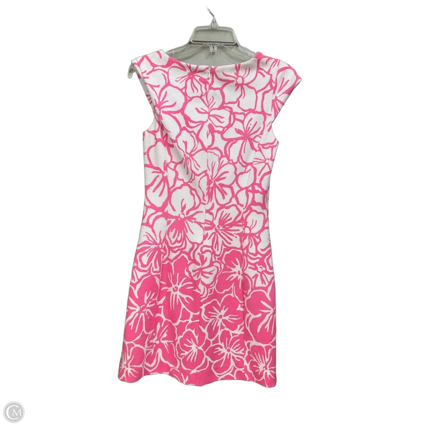 Dress Designer By Lilly Pulitzer In Pink & White, Size: M