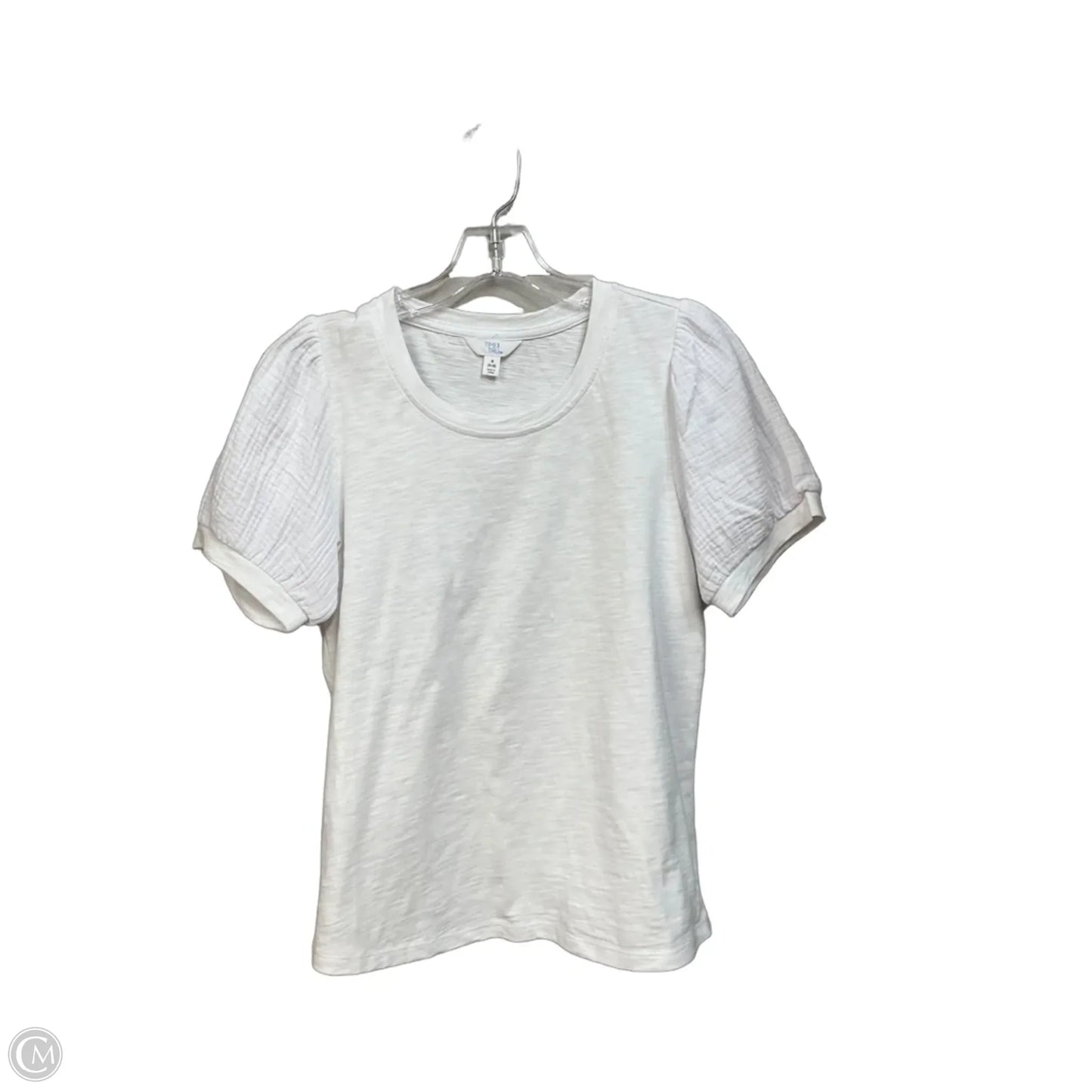 Top Short Sleeve By Time And Tru In White, Size: S