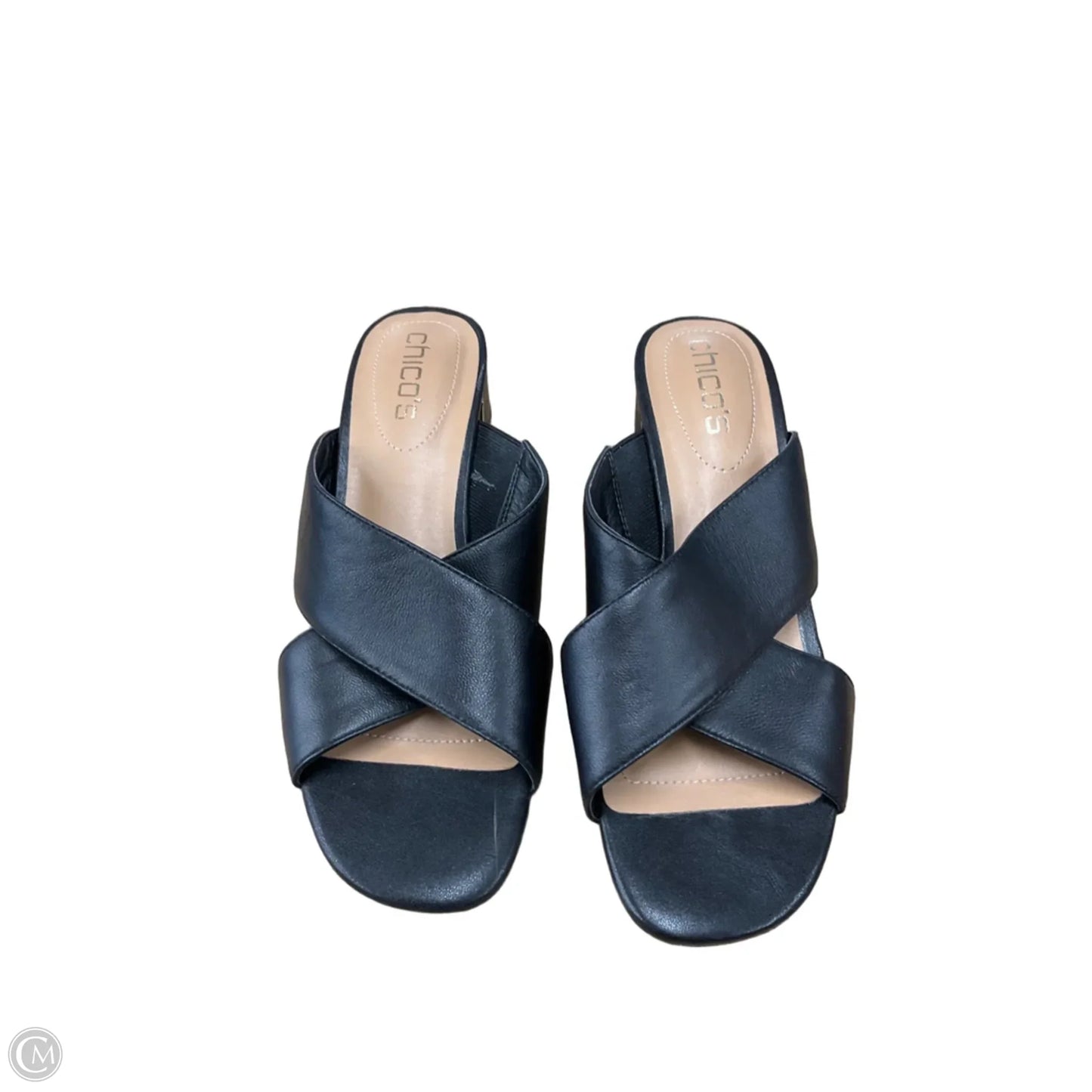 Shoes Heels Block By Chicos In Black, Size: 7
