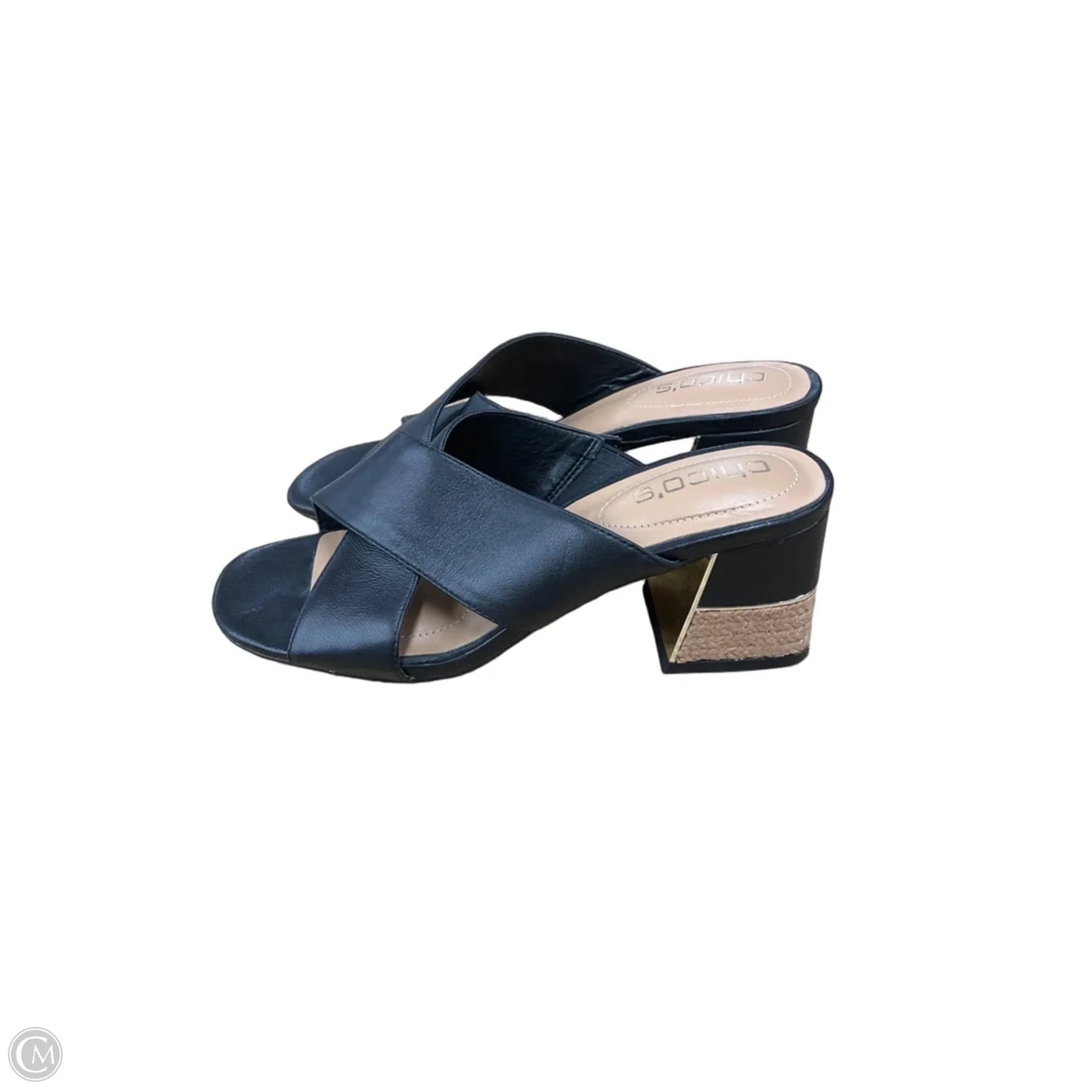 Shoes Heels Block By Chicos In Black, Size: 7