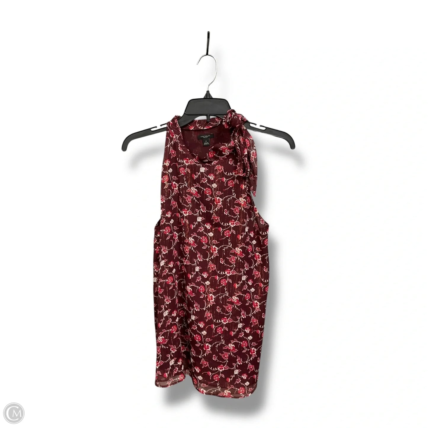 Top Sleeveless By Ann Taylor In Floral Print, Size: M