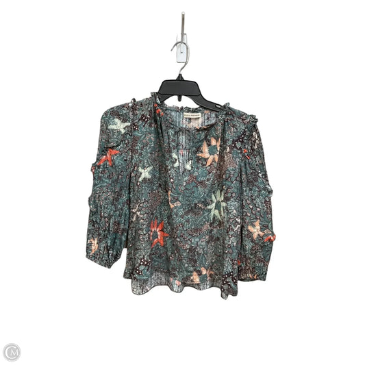 Blouse Long Sleeve By Ulla Johnson In Floral Print, Size: S