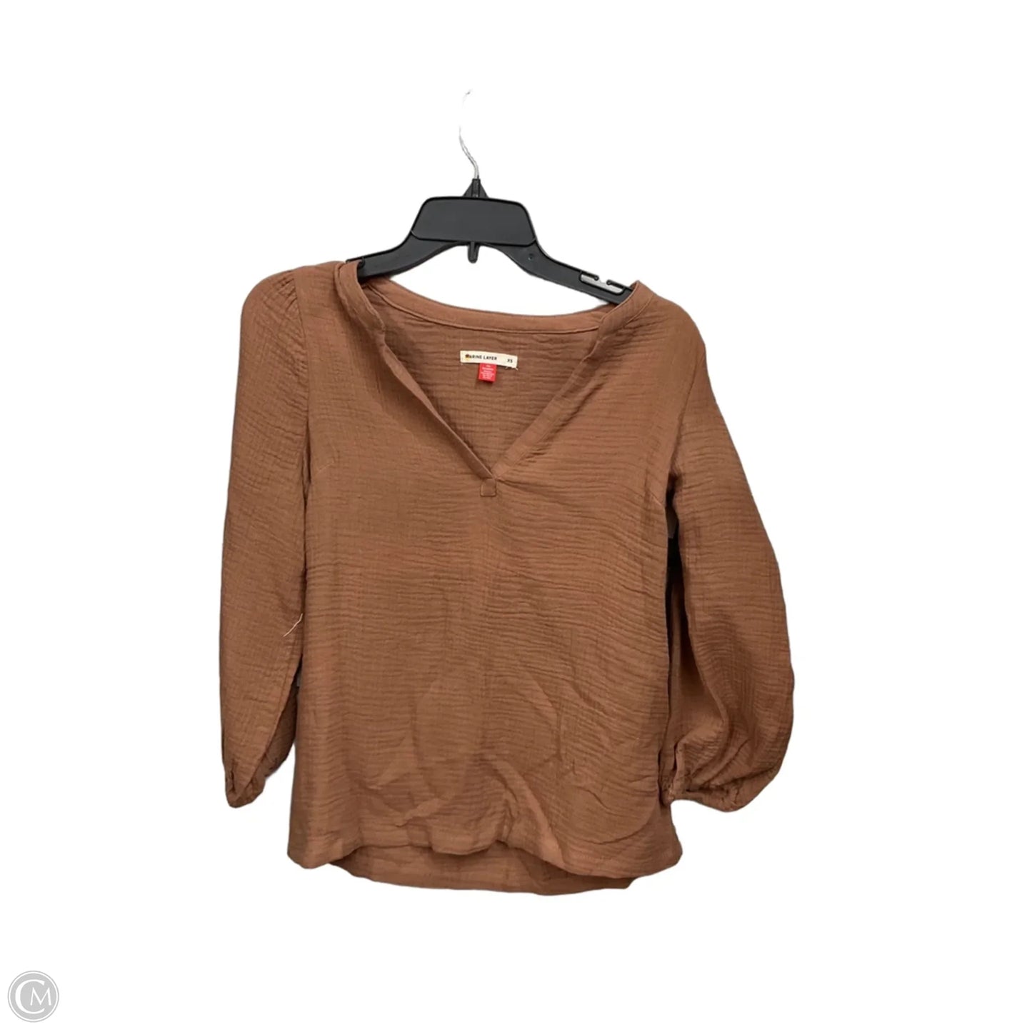 Top Long Sleeve By Marine Layer In Camouflage Print, Size: Xs