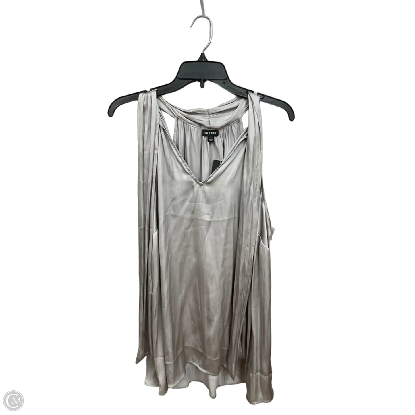 Top Sleeveless By Torrid In Grey, Size: 2x