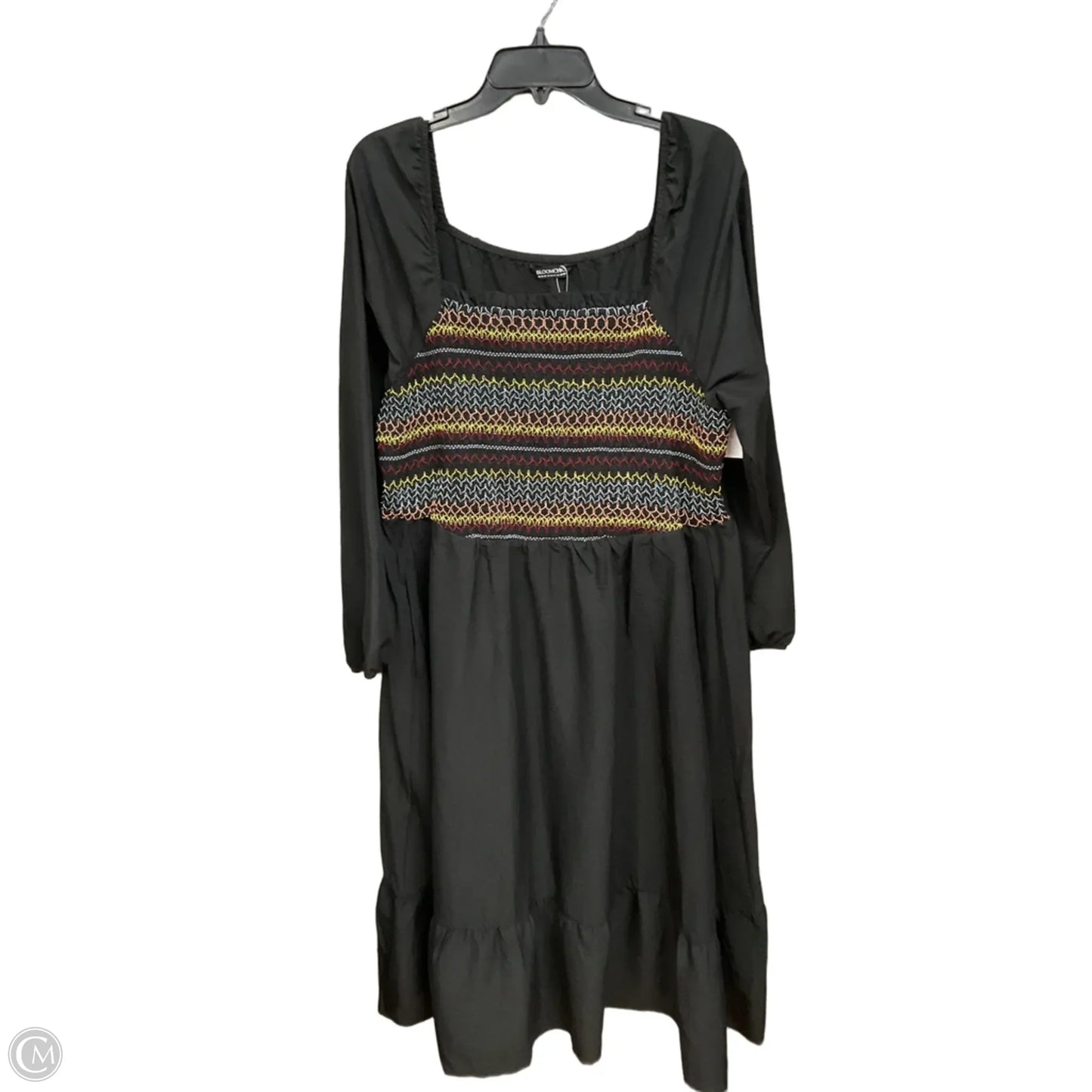 Dress Casual Midi By Bloomchic In Black, Size: 1x
