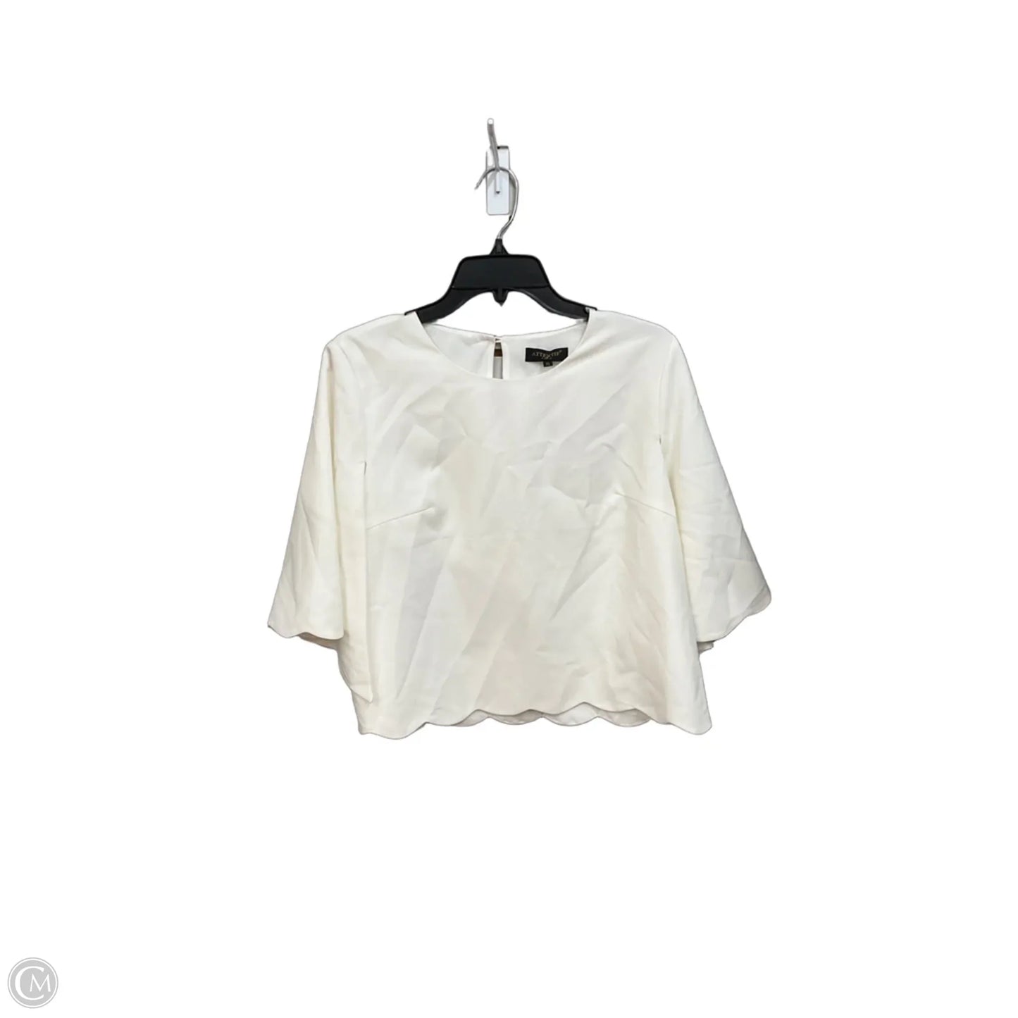 Top Short Sleeve By Cmc In White, Size: Xl