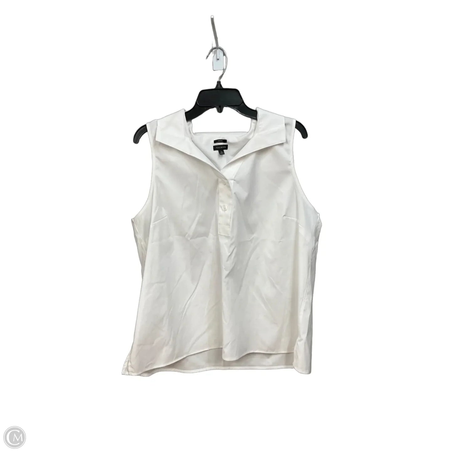 Top Sleeveless By Talbots In White, Size: Xl