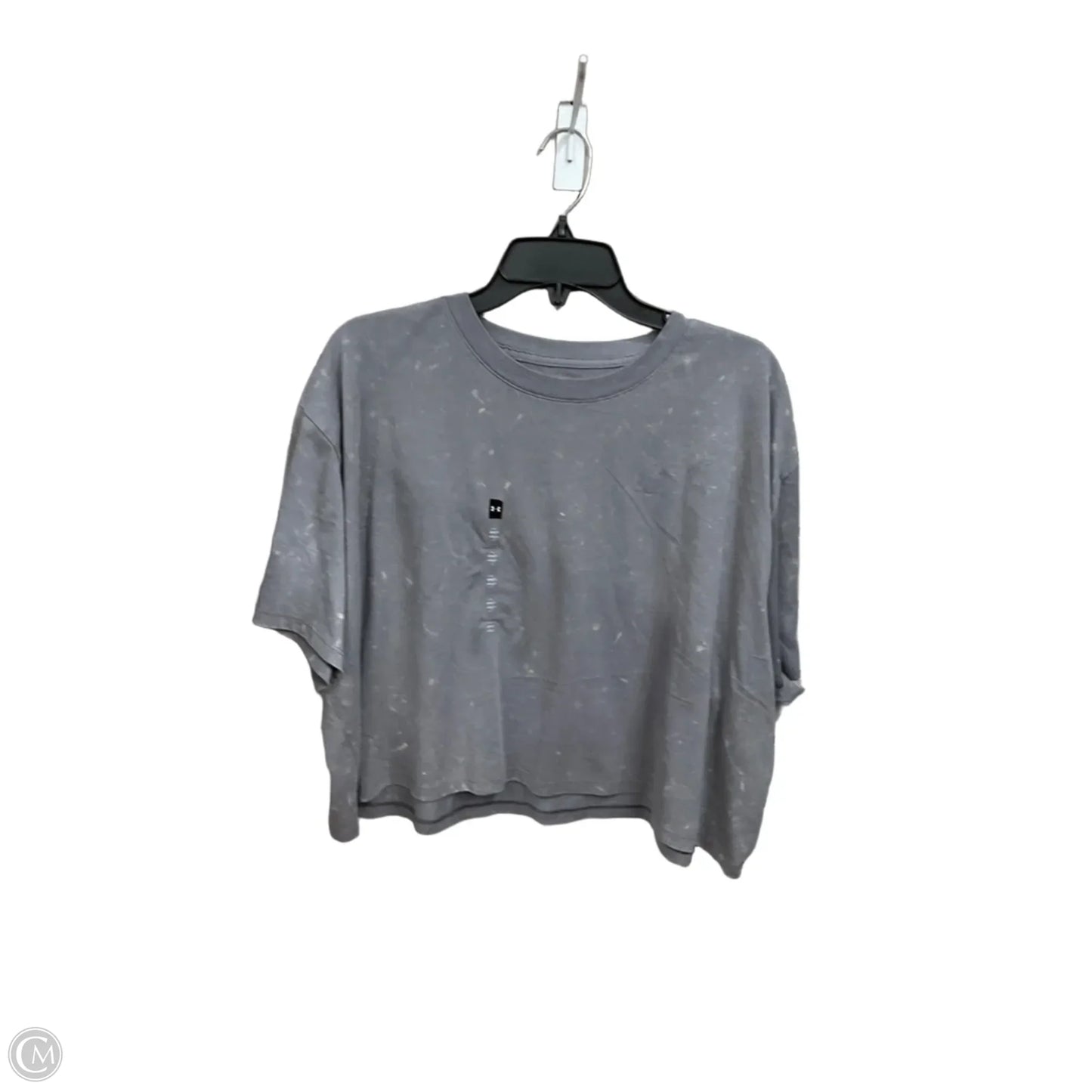 Athletic Top Short Sleeve By Under Armour In Grey, Size: Xl