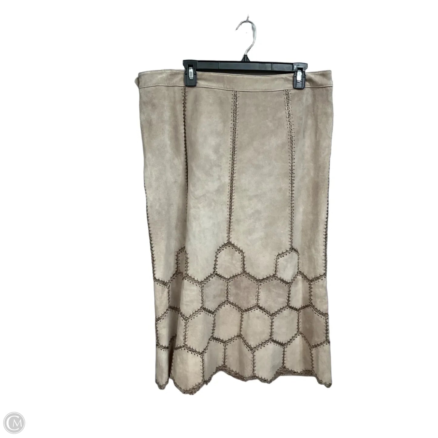 Skirt Midi By Sigrid Olsen In Tan, Size: 16