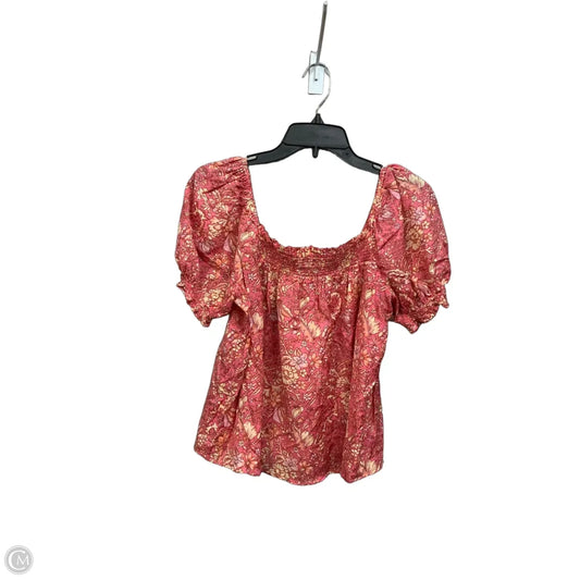 Top Short Sleeve By J. Crew In Floral Print, Size: S