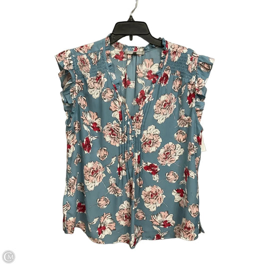 Blouse Sleeveless By Daniel Rainn In Floral Print, Size: Xl