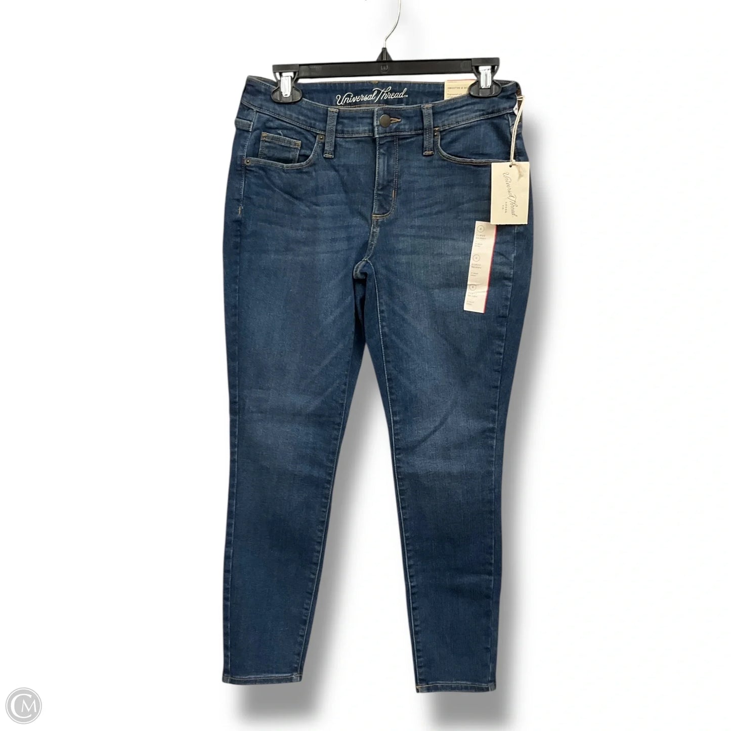 Jeans Skinny By Universal Thread In Blue Denim, Size: 4