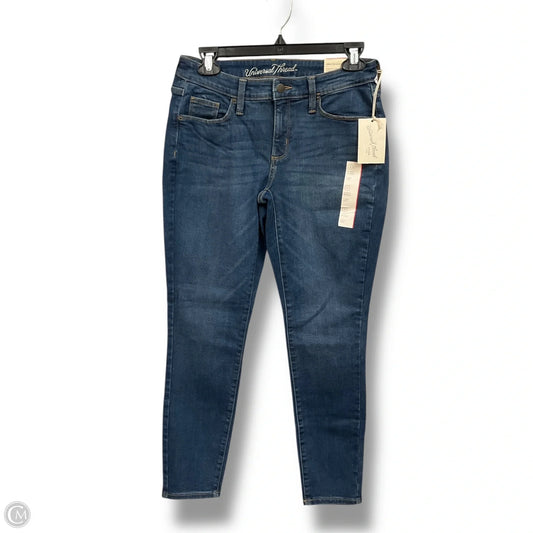 Jeans Skinny By Universal Thread In Blue Denim, Size: 4