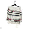 Top 3/4 Sleeve By Talbots In Striped Pattern, Size: M
