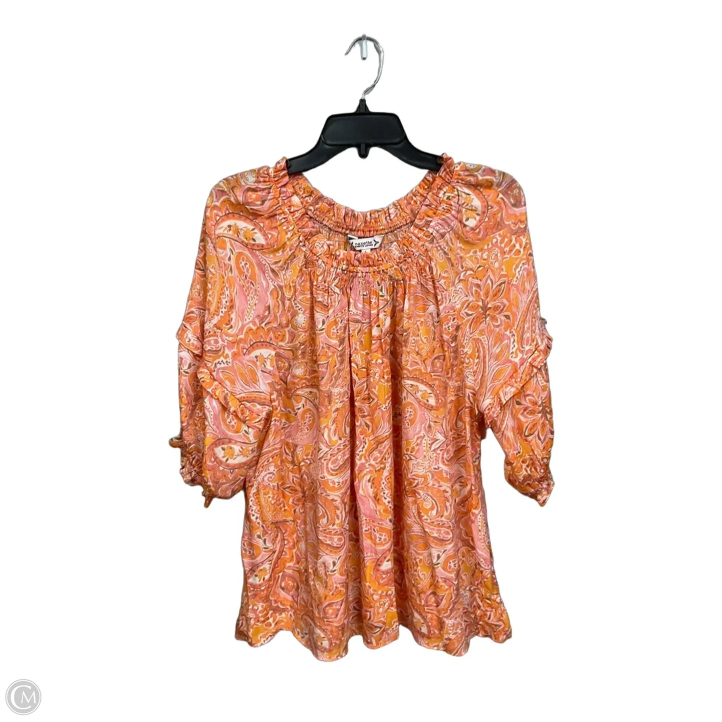 Top 3/4 Sleeve By Nanette By Nanette Lepore In Floral Print, Size: L