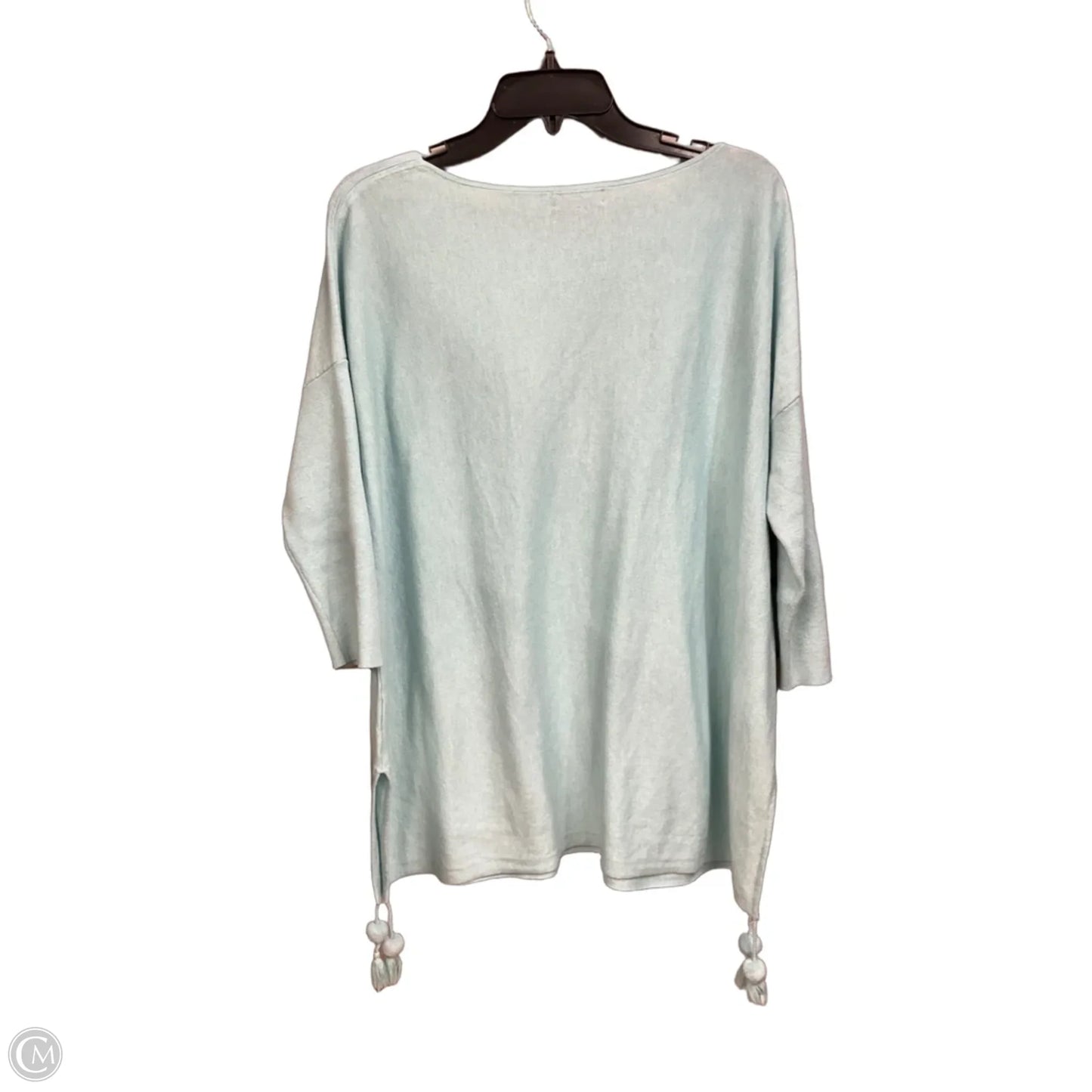 Top Long Sleeve Designer By Lilly Pulitzer In Aqua, Size: M