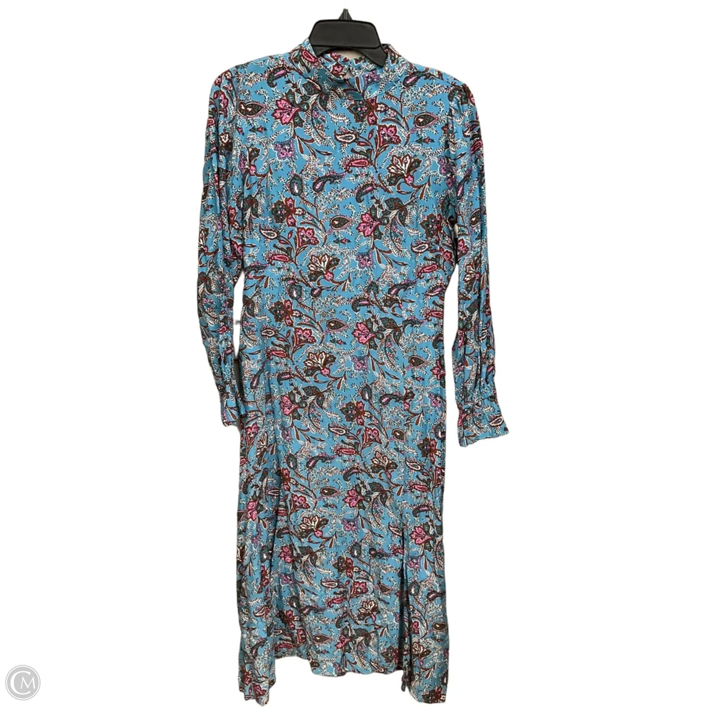 Dress Casual Midi By Loft In Floral Print, Size: Xs
