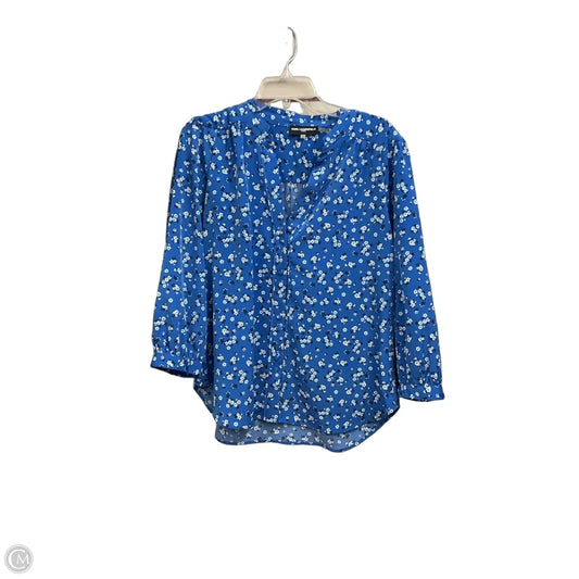 Blouse Designer By Karl Lagerfeld In Floral Print, Size: L