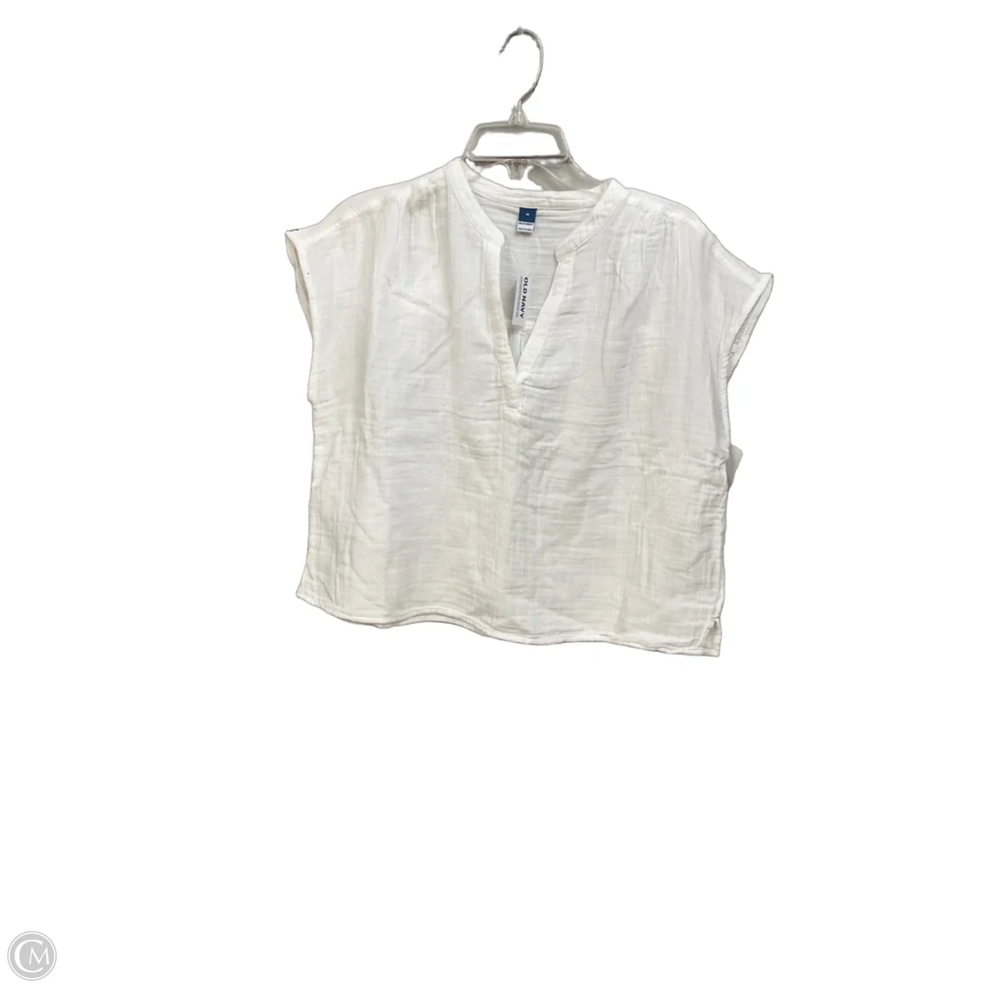 Top Sleeveless By Old Navy In White, Size: M