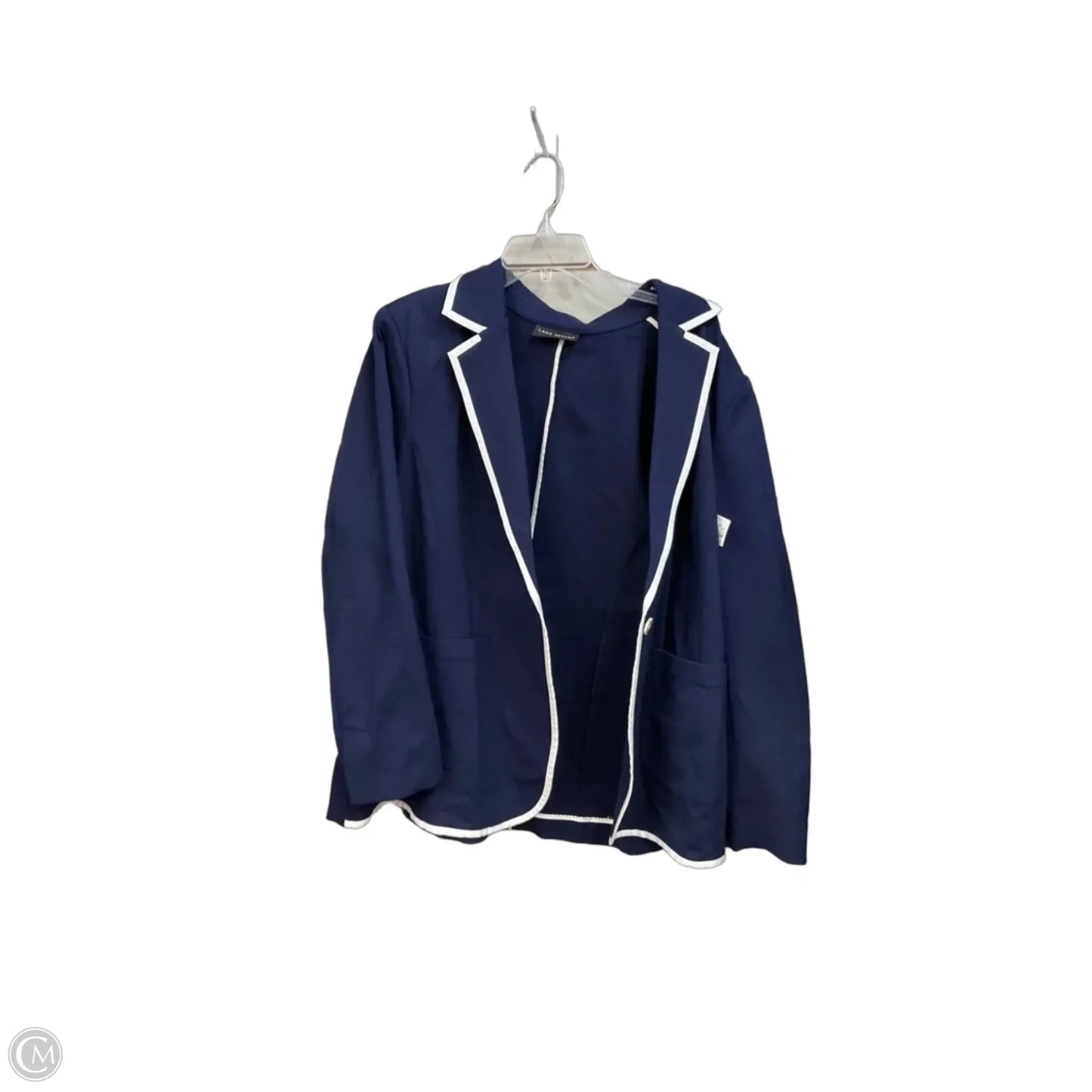 Blazer By Lane Bryant In Blue & White, Size: 2x