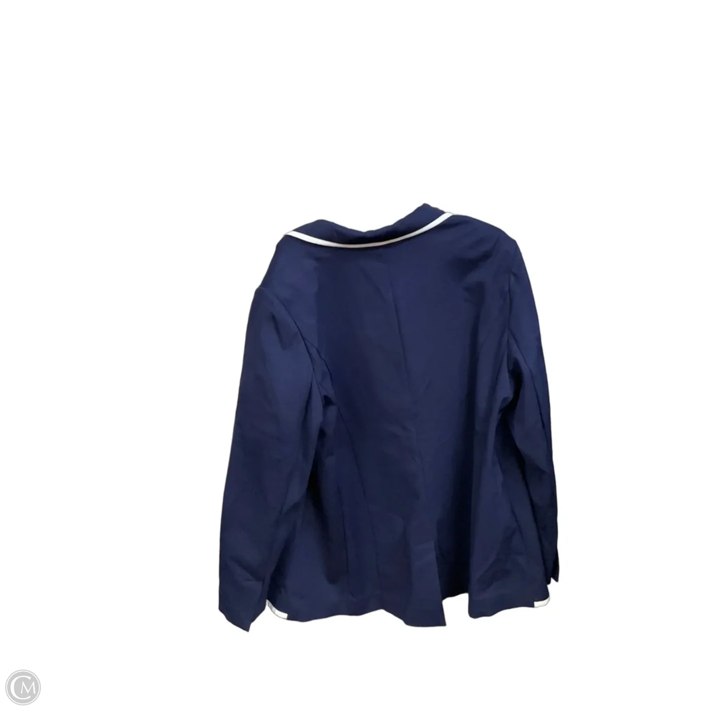 Blazer By Lane Bryant In Blue & White, Size: 2x