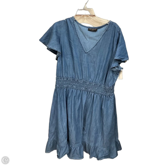 Dress Casual Midi By Lane Bryant In Blue Denim, Size: 2x