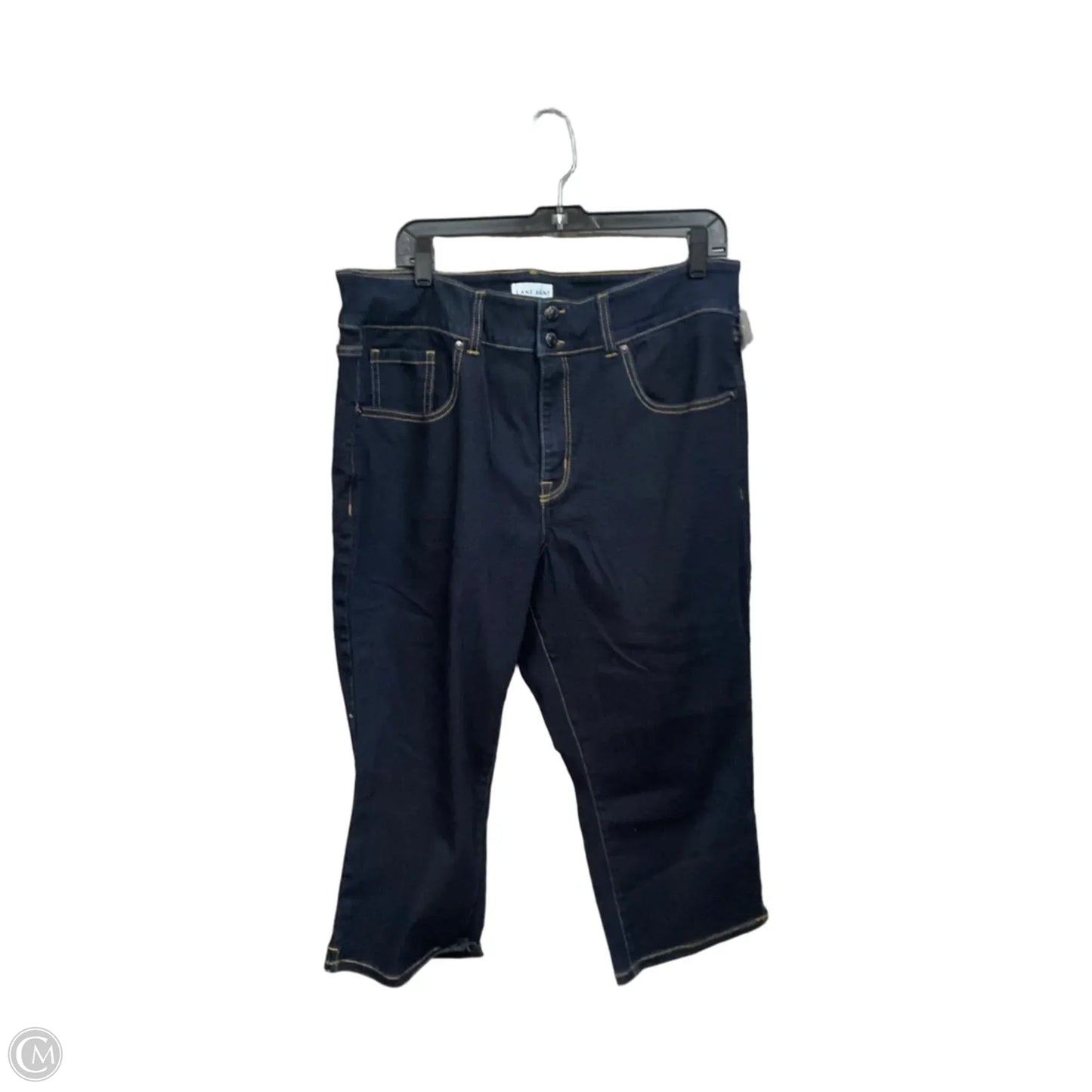 Jeans Cropped By Lane Bryant In Blue Denim, Size: 18