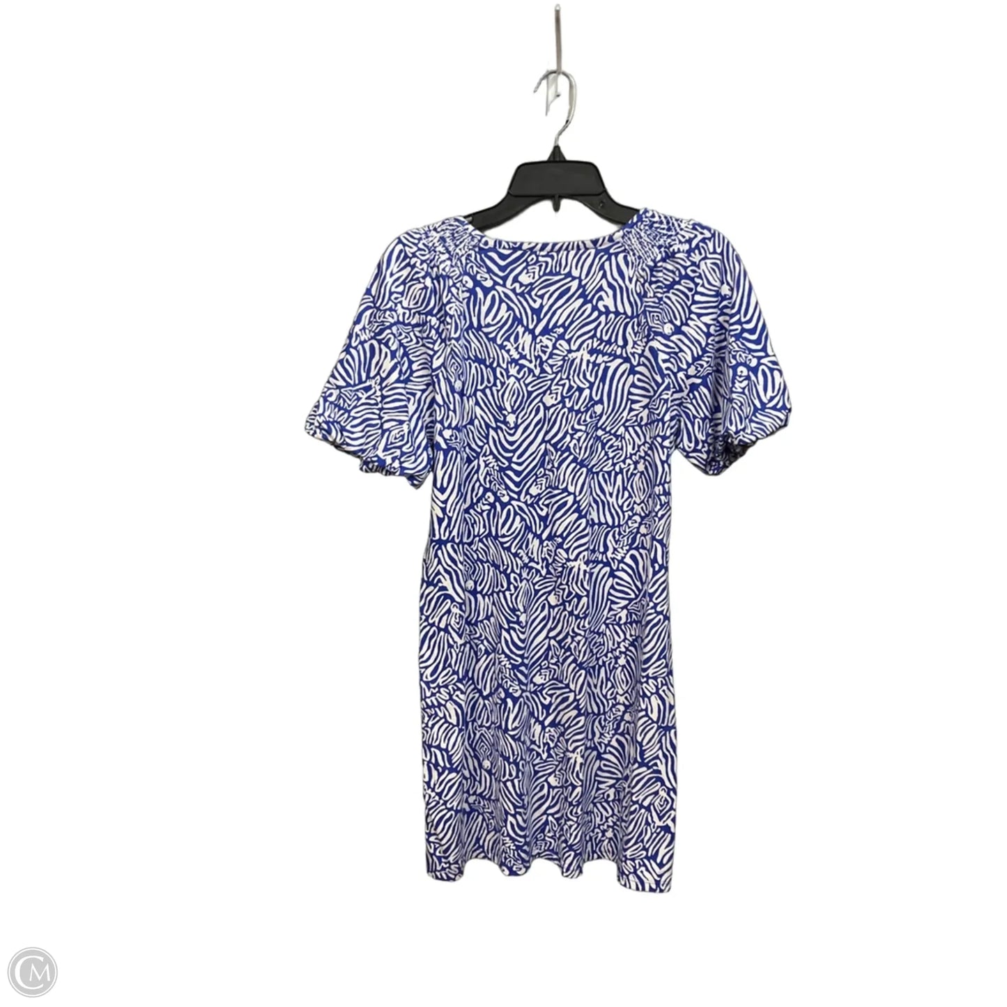 Dress Designer By Lilly Pulitzer In Blue & White, Size: 2