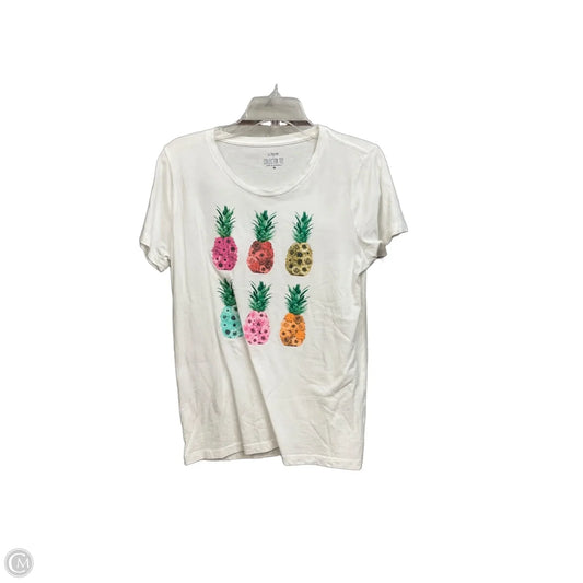 Top Short Sleeve By J. Crew In Multi-colored, Size: M