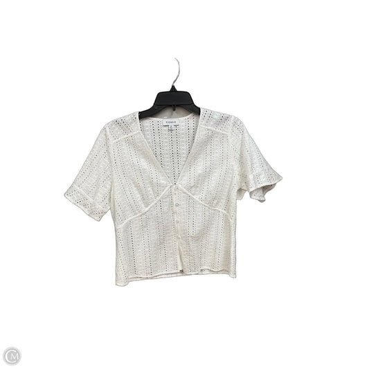 Top Short Sleeve By Evereve In White, Size: M