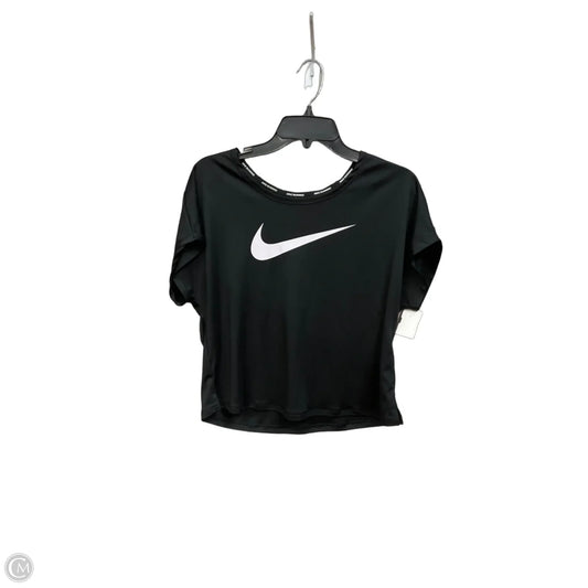 Athletic Top Short Sleeve By Nike Apparel In Black, Size: M