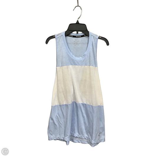 Athletic Tank Top By Nike Apparel In Blue & White, Size: L