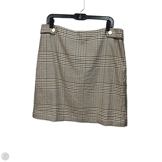 Skirt Midi By Ann Taylor In Checkered Pattern, Size: 12